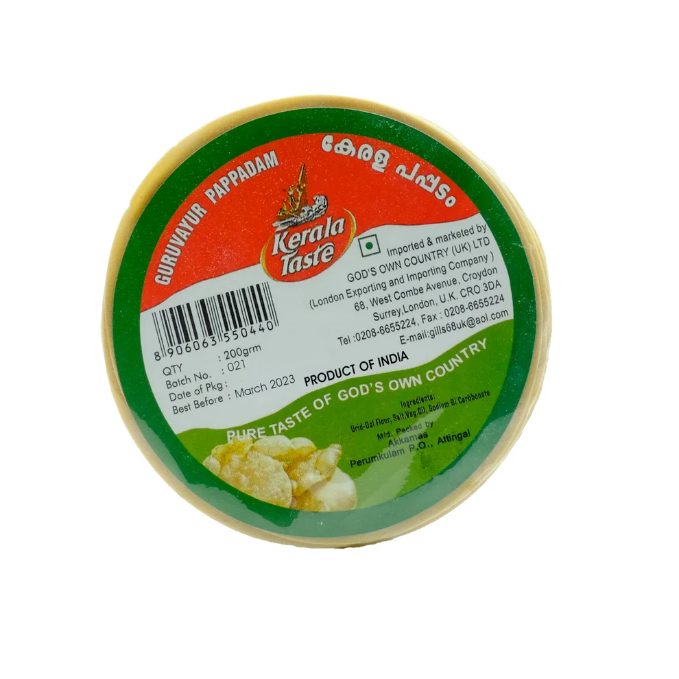 Kerala Taste Kerala Pappadam